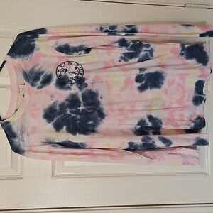 Exist XL Tie Dye Long Sleeved Shirt Destin Florida Logo